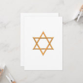 Passover Star van David Kaart (Voorkant / Achterkant in situ)