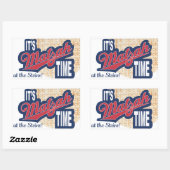 Passover Sticker Rechthoek "Het is Matzah Time" (Vel)