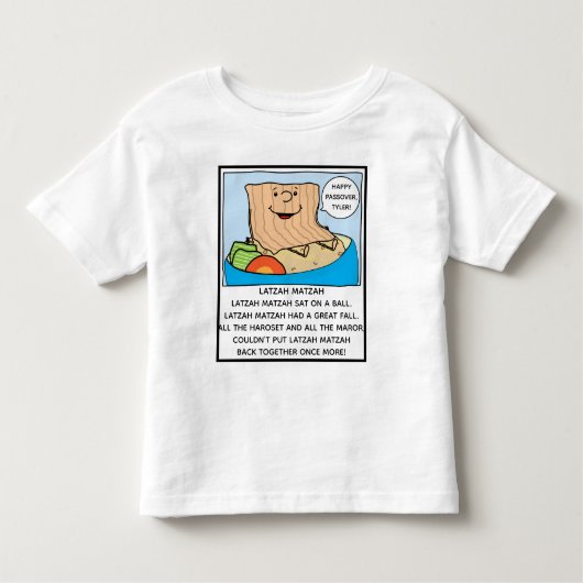 Passover Toddler Funny Seder Toon Kinder Shirts (Voorkant)