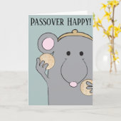 Passover Wenskaart "Matzah, Matzah" Kaart (Gele Bloem)