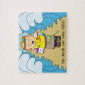 Passover Wise Child Puzzle voor kinderen Legpuzzel (Verticaal)