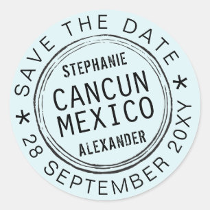 Passport Stamp STICKER - BEWERKEN VAN ALLE KLEUREN