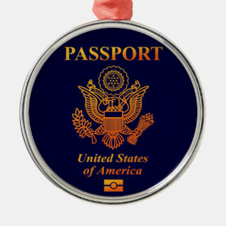 PASSPORT(USA) METALEN ORNAMENT