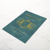 Passport Wedding Foil Invitation Folie Uitnodiging (Gedraaid)