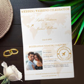 Passport Wedding Invitation-Destination Weddings Aankondiging