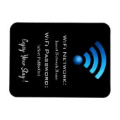 password wifi details black magneet (Horizontaal)