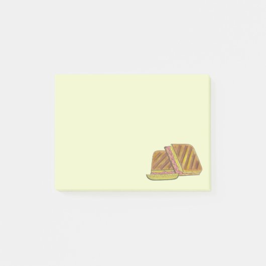 Past Cuban Sandwich Ham Cheese Salami PIckle Post-it® Notes (Voorkant)