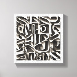 Past gemakkelijk in verschillende omgevingen canvas afdruk