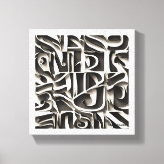 Past gemakkelijk in verschillende omgevingen canvas afdruk