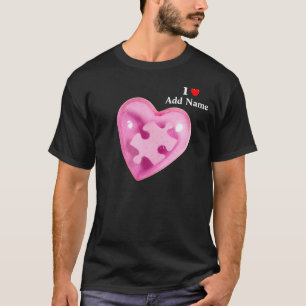 Past het Roze Hart van het Shirt van het Man van