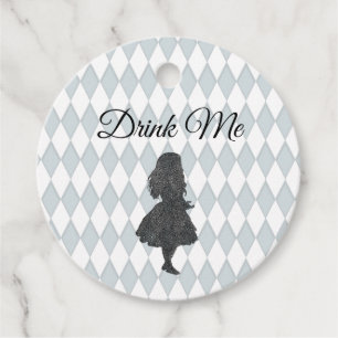  pasta Alice in Wonderland Drink me Bedankjes Labels