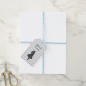  pasta Alice in Wonderland Silhouette Cadeaulabel (Met Touw)