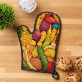 Pasta art achtergrond ovenwant (Top down)