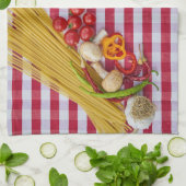 Pasta Champagne Tomate Serviettes de cuisine (Plié)