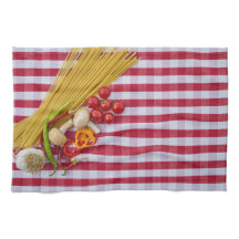 Pasta Champagne Tomate Serviettes de cuisine