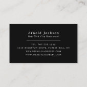 Pasta Display, Chef, Koken Visitekaartje (Achterkant)