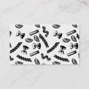 Pasta Diversity Gray Food Italy Lover Foodie Visitekaartje