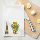 Pasta en Pepper Jars Theedoek (Quarter Fold)