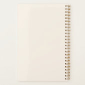  pasta Floral Wreatmonogram op maat Planner (Achterkant)