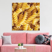 Pasta Fusilli Noodles Canvas Afdruk (Insitu (Woonkamer))