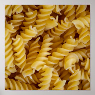 Pasta Fusilli Noodles Poster