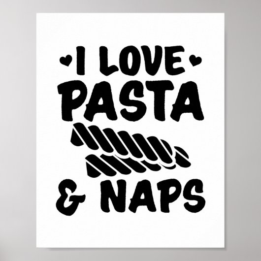 pasta | Italiaans "Pizza spaghetti Gift Idee" Poster (Voorkant)