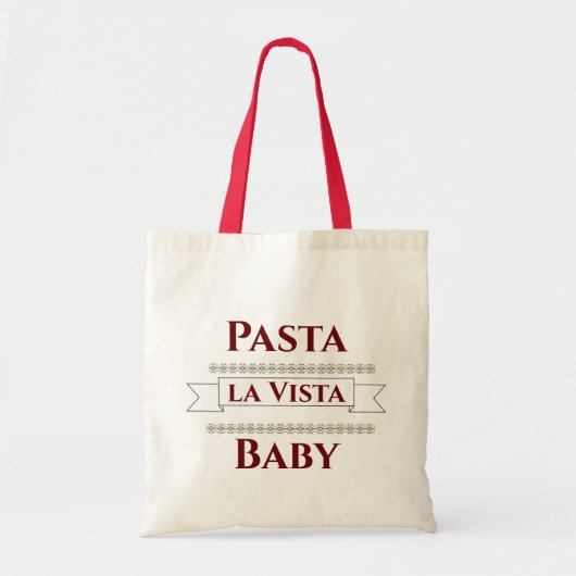 Pasta la Vista Baby Canvas tas (Voorkant)