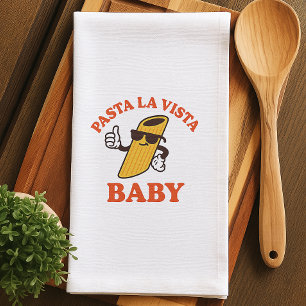 Pasta La Vista Grappige Keuken Handdoek Italiaan