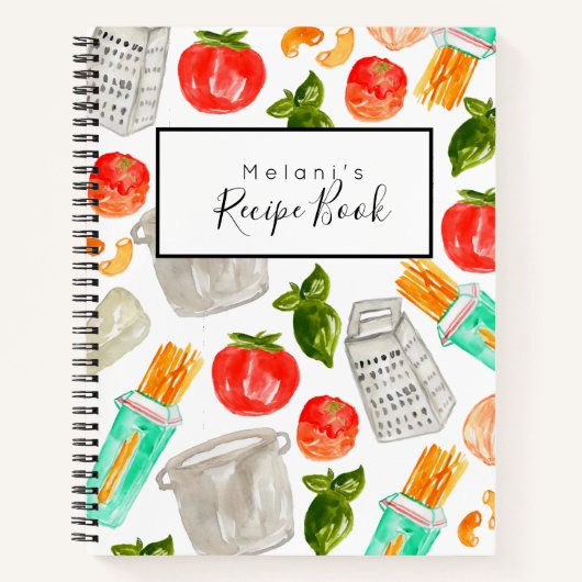 Pasta Livre de recettes italien cahier de recettes (Devant)