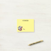 Pasta maker cartoon illustratie post-it® notes (Op bureau)