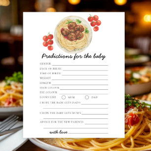 Pasta met balletjes - baby voorspellingen en advie