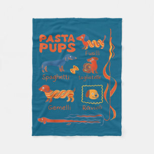 Pasta P Hond Grappige Dachshund Hond Pasta Foodie Fleece Deken