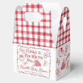 Pasta & Pacifiers Hand Drawn Italian Baby Shower Bedankdoosjes (Geopend)