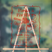 Pasta & Pacifiers Italian Baby Shower Welcome (Neutre)