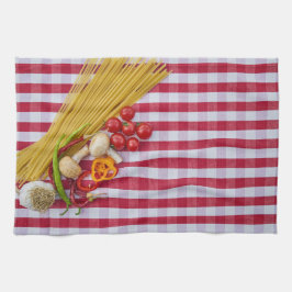 Pasta paddenstoel Tomato Kitchen Towelen Theedoek