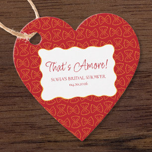 Pasta Patroon That's Amore Italiaanse Bruidsdouche Bedankjes Labels