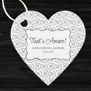 Pasta Patroon That's Amore Italiaanse Bruiloft Fee Bedankjes Labels