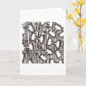 Pasta Pattern Pasta Lover Pasta Patronen Kaart (Gele Bloem)