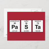 PaSTa Periodieke tabel Briefkaart (Voorkant / Achterkant)