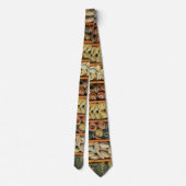 Pasta Pizza Italiaans Restaurant Ober Neckties Stropdas (Achterkant)