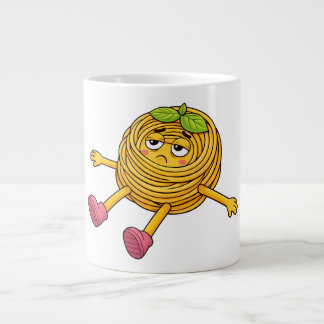 Pasta Polo Liggend Uitgeput en Vermoeid T-Shirt Extra Grote Beker