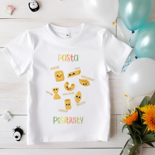pasta-positiviteit Schattige Italiaans eten kind T-shirt