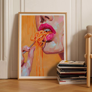Pasta Print Eclectische Print Maximalistische Prin