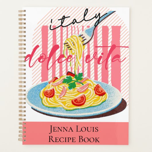 Pasta Recept Naam Planner (Voorkant)