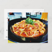 Pasta Shrimp Briefkaart (Voorkant / Achterkant)