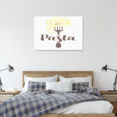Pasta Spaghetti Canvas Afdruk (Insitu (Slaapkamer))