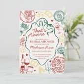 Pasta Thats Amore Italian Brunch Bridal Shower Kaart (Staand voorkant)