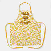 Pasta Time is een dubbelzijdig patroon Schort (Voorkant)