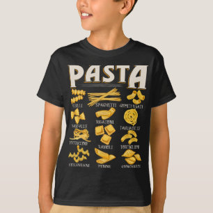Pasta Types - Italiaans eten Pasta Lover Foodie Sp T-shirt