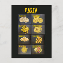 Pasta Variationen Italienisches Restaurant Zutaten